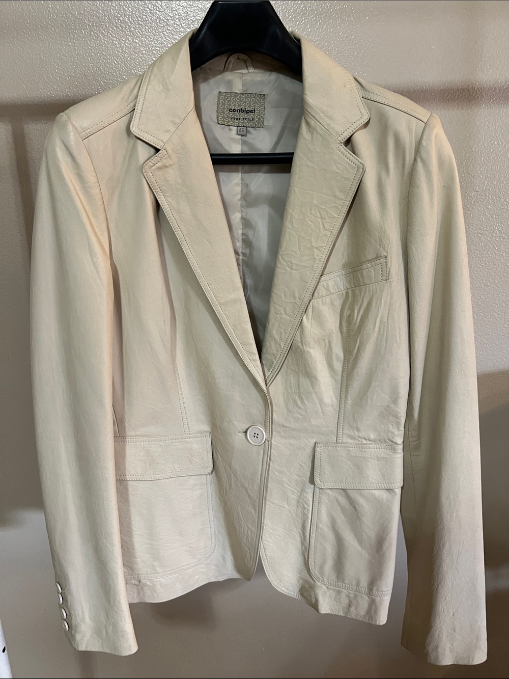 Leather blazer